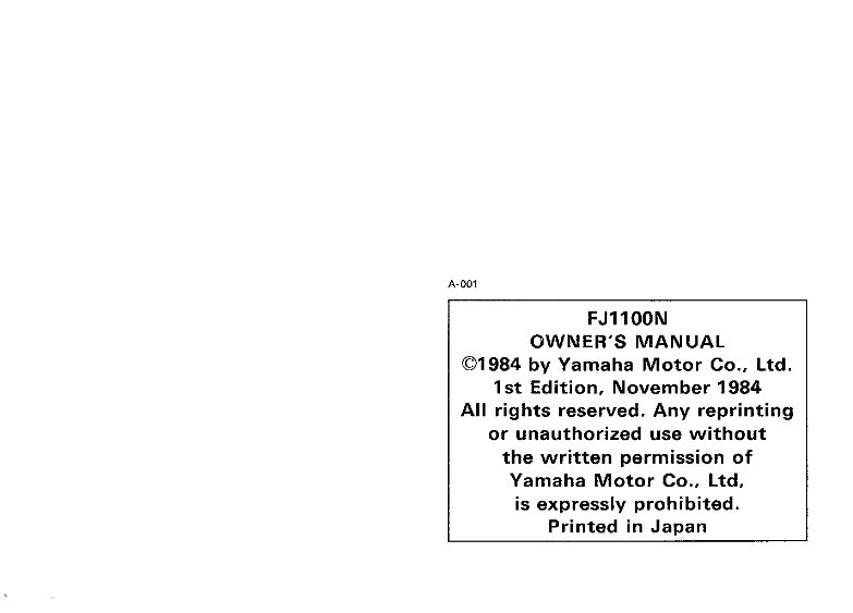 1986-1993 Yamaha FJ1200 Service & Repair Manual preview img 5