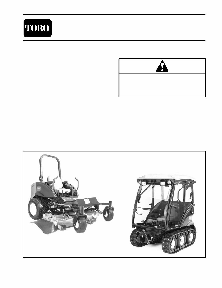 Toro Groundsmaster 7200 & 7210 Workshop Service Repair Manual preview img 1
