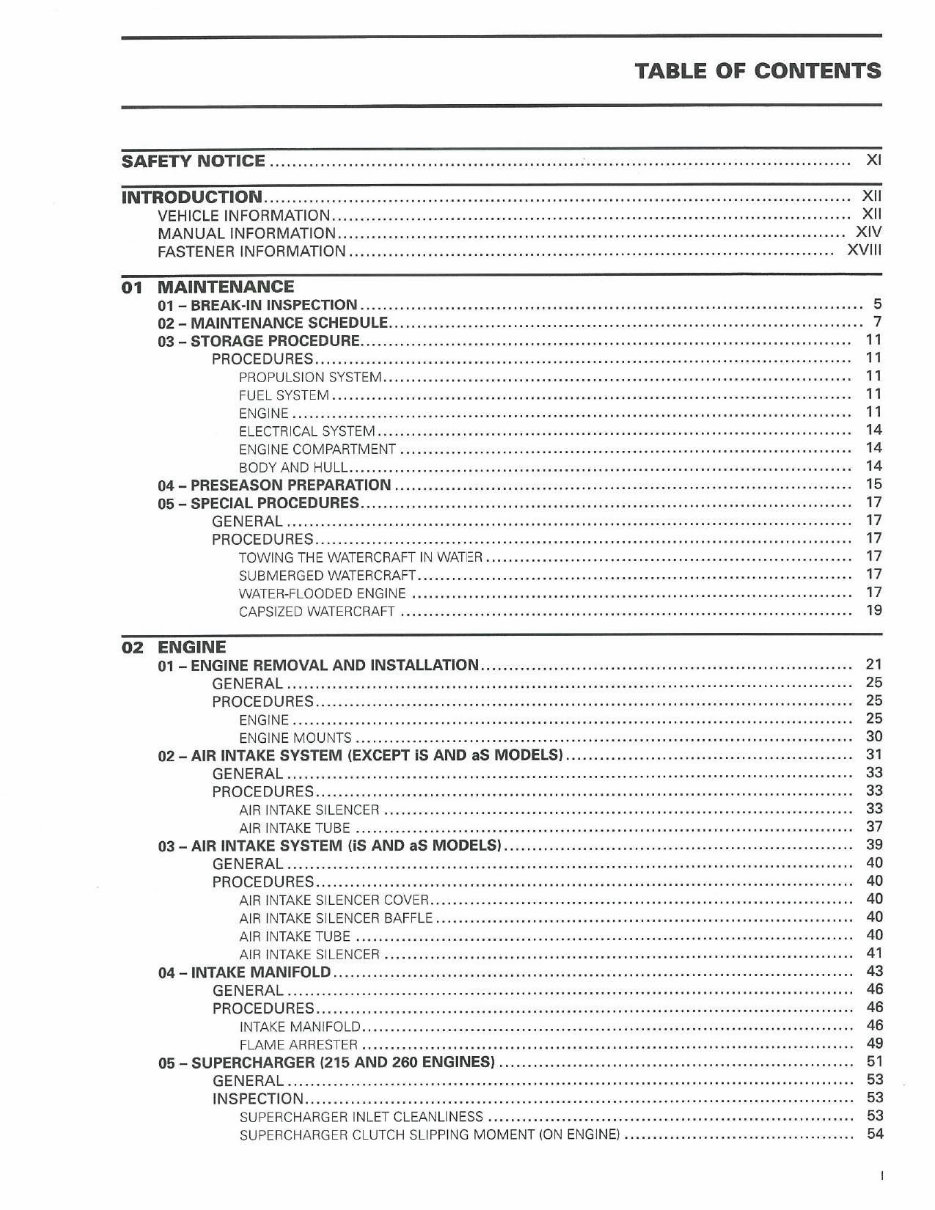2010-2011 Seadoo GTS GTI RXT GTX WAKE Series Service & Repair Manual preview img 3