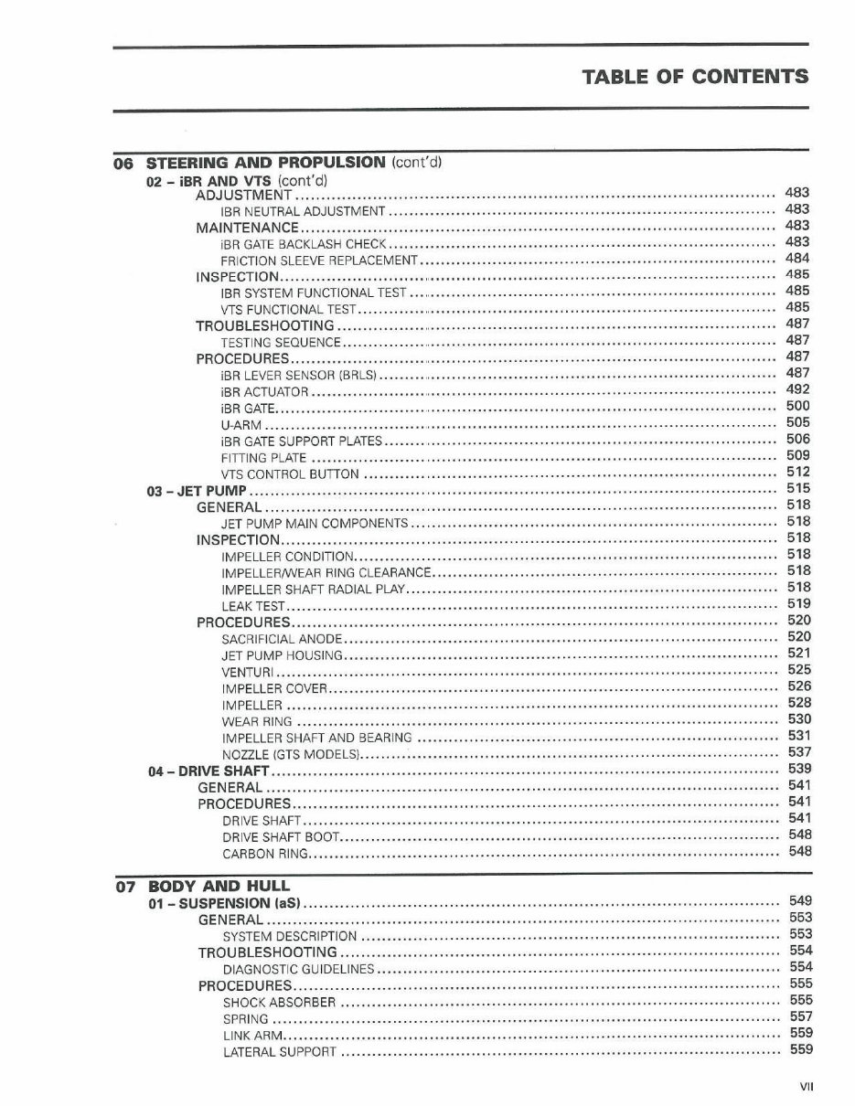 2010-2011 Seadoo GTS GTI RXT GTX WAKE Series Service & Repair Manual preview img 9