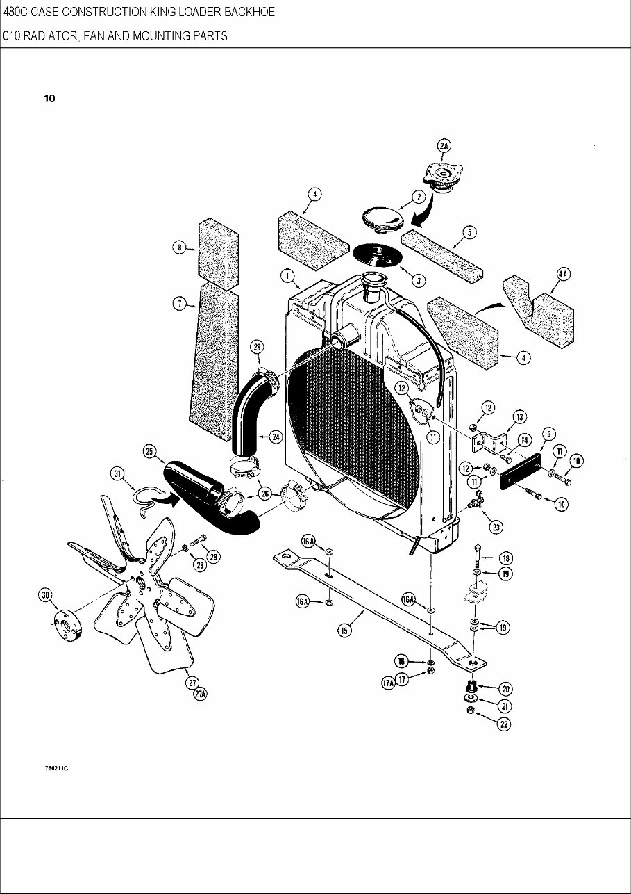 Case 480C Tractor Backhoe Loader Illustrated Parts Manual Catalog - preview img 5