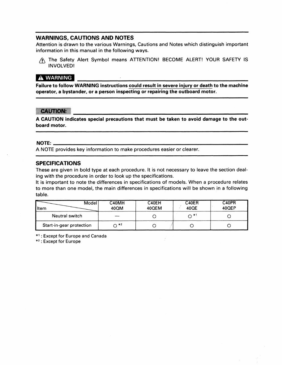 1997 Yamaha C40 TLRV Outboard service repair maintenance manual. Factory preview img 7