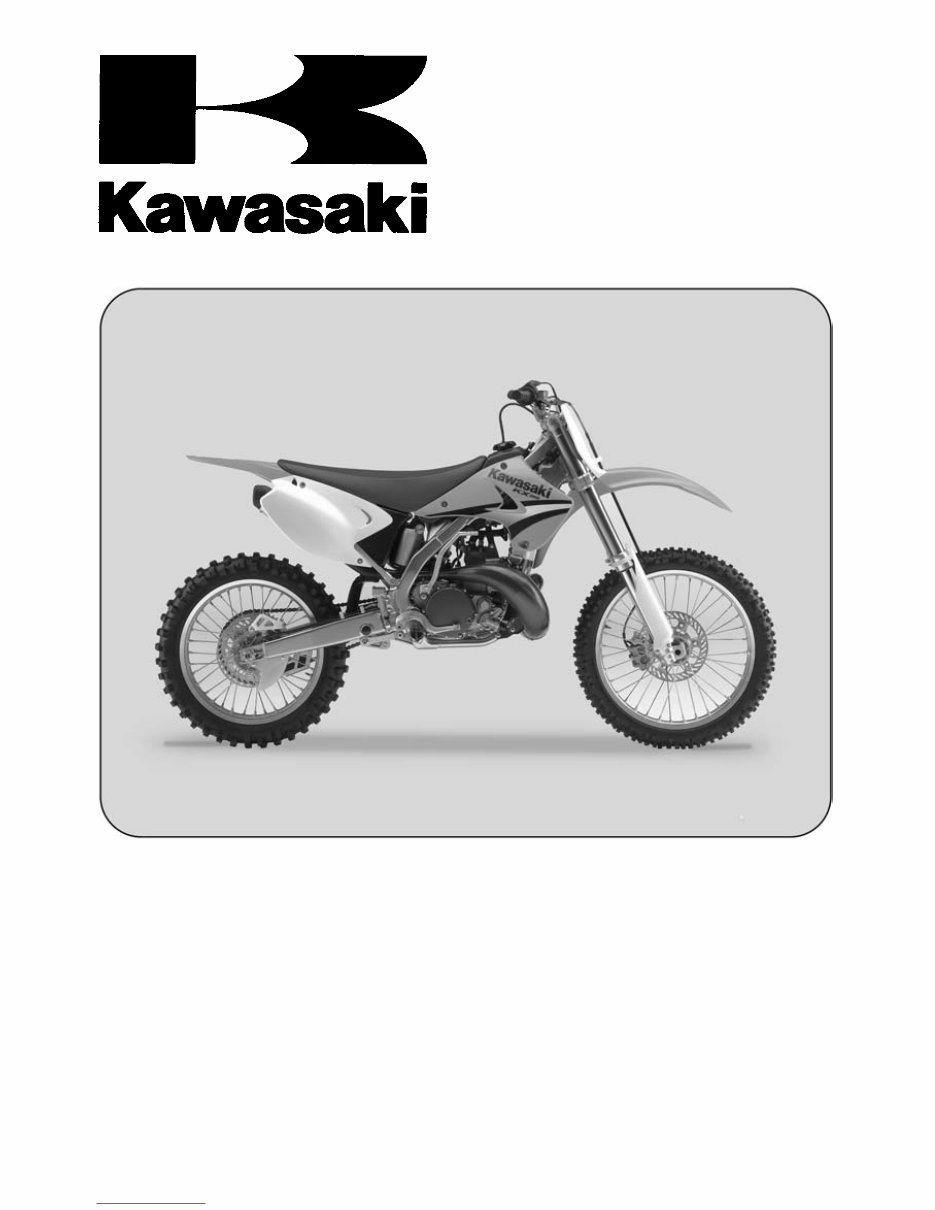  Now KX250 KX 250 2007 2 Stroke Service Repair Workshop Manual INSTANT preview img 1
