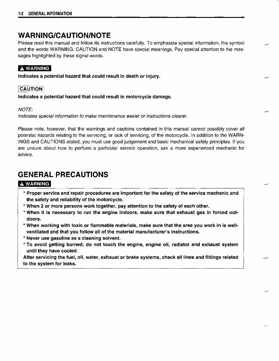 Suzuki gsxr 1000 k3 service Manual preview img 10