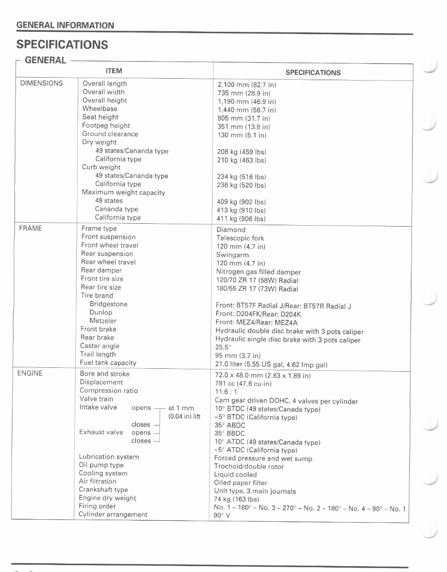 1998-2001 Honda VFR 800 FI Interceptor Service & Repair Manual preview img 7