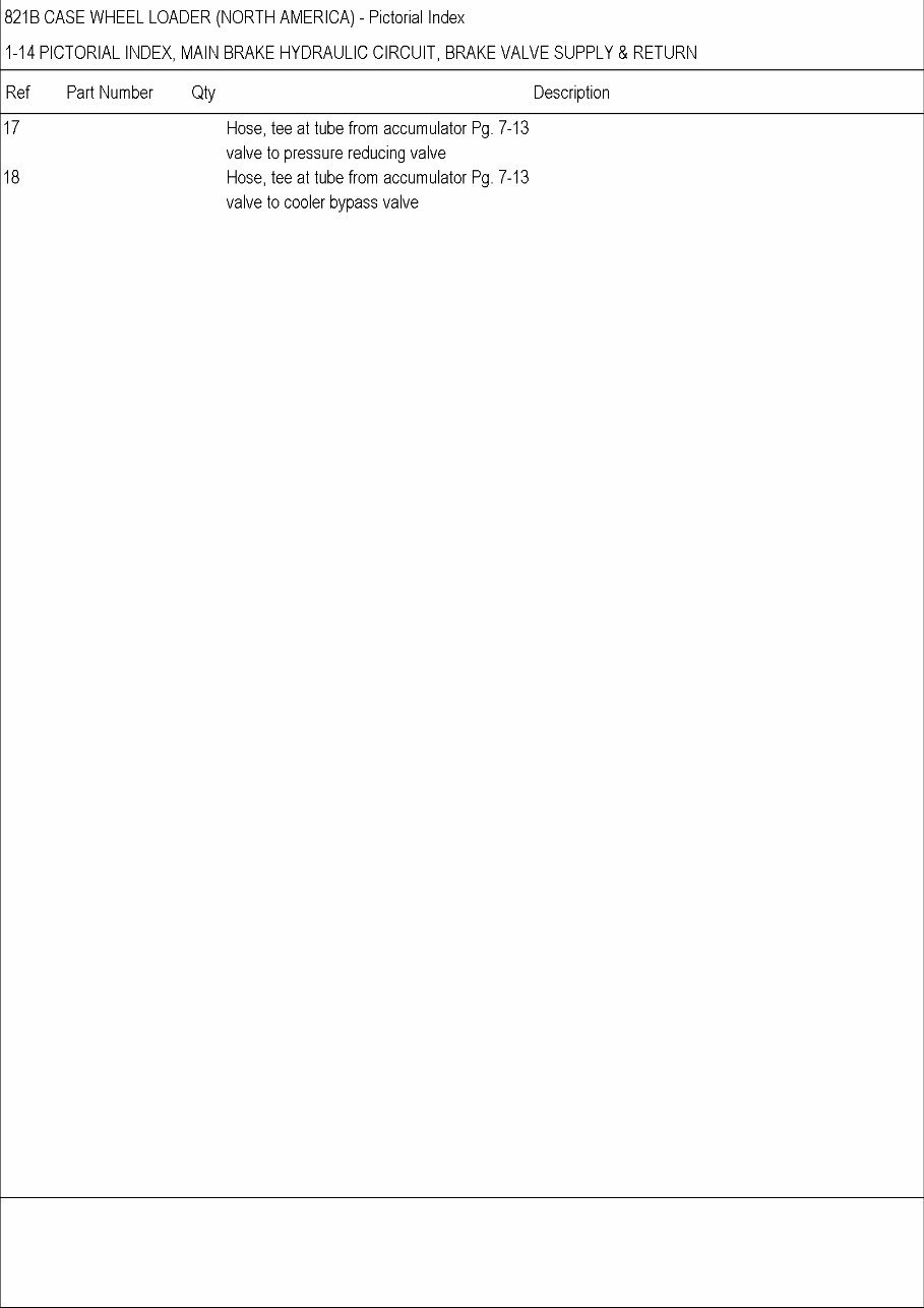 CASE 821B Wheel Loader Parts Catalog Manual preview img 10