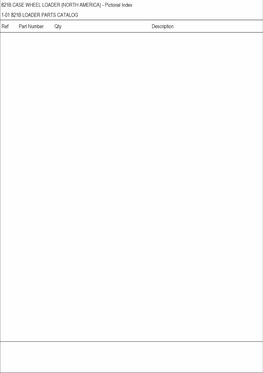 CASE 821B Wheel Loader Parts Catalog Manual preview img 2