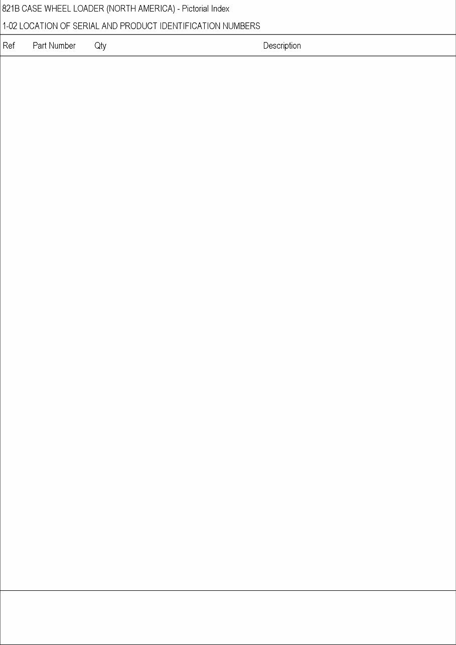 CASE 821B Wheel Loader Parts Catalog Manual preview img 4