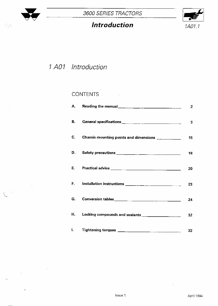 Massey Ferguson MF3600-Series (MF3610 to MF3690) Service & Repair Manual preview img 5