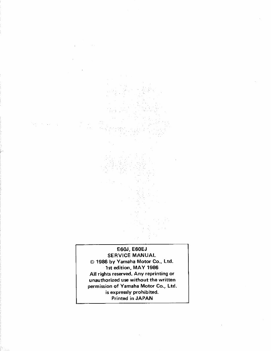 Yamaha 60hp Enduro 2 Stroke Outboard 1986-1995 Full Service & Repair Manual preview img 2