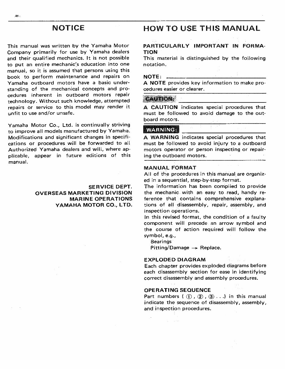 Yamaha 60hp Enduro 2 Stroke Outboard 1986-1995 Full Service & Repair Manual preview img 4