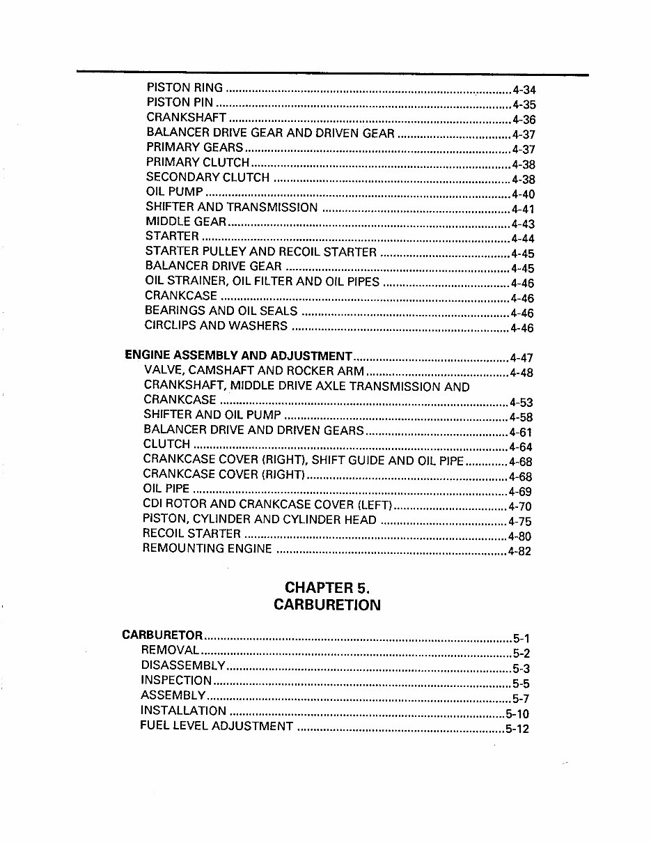1993-1998 Yamaha Kodiak 400 (YFM400FW/YFM400FWE) ATVs OEM Service & Repair Manual preview img 9