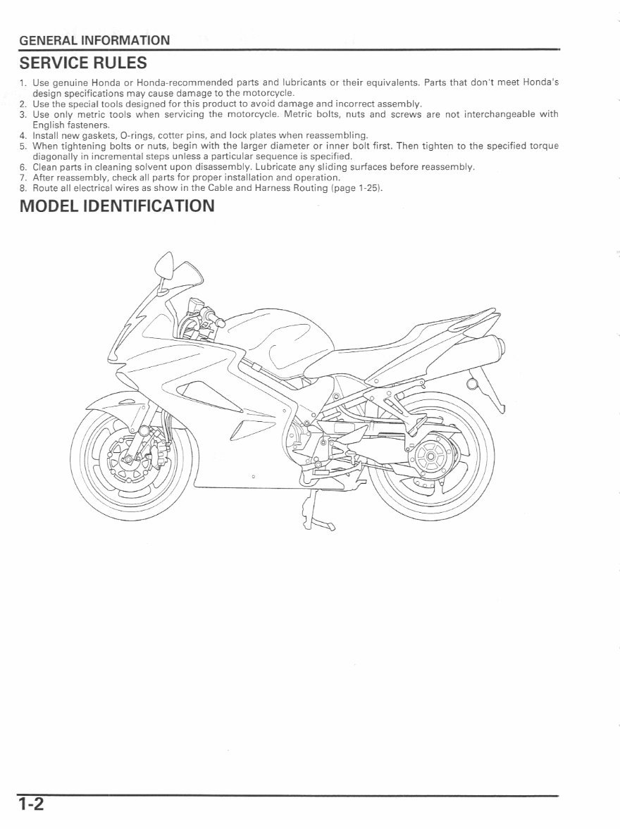 2002-2006 Honda VFR800 Service & Repair Manual preview img 5