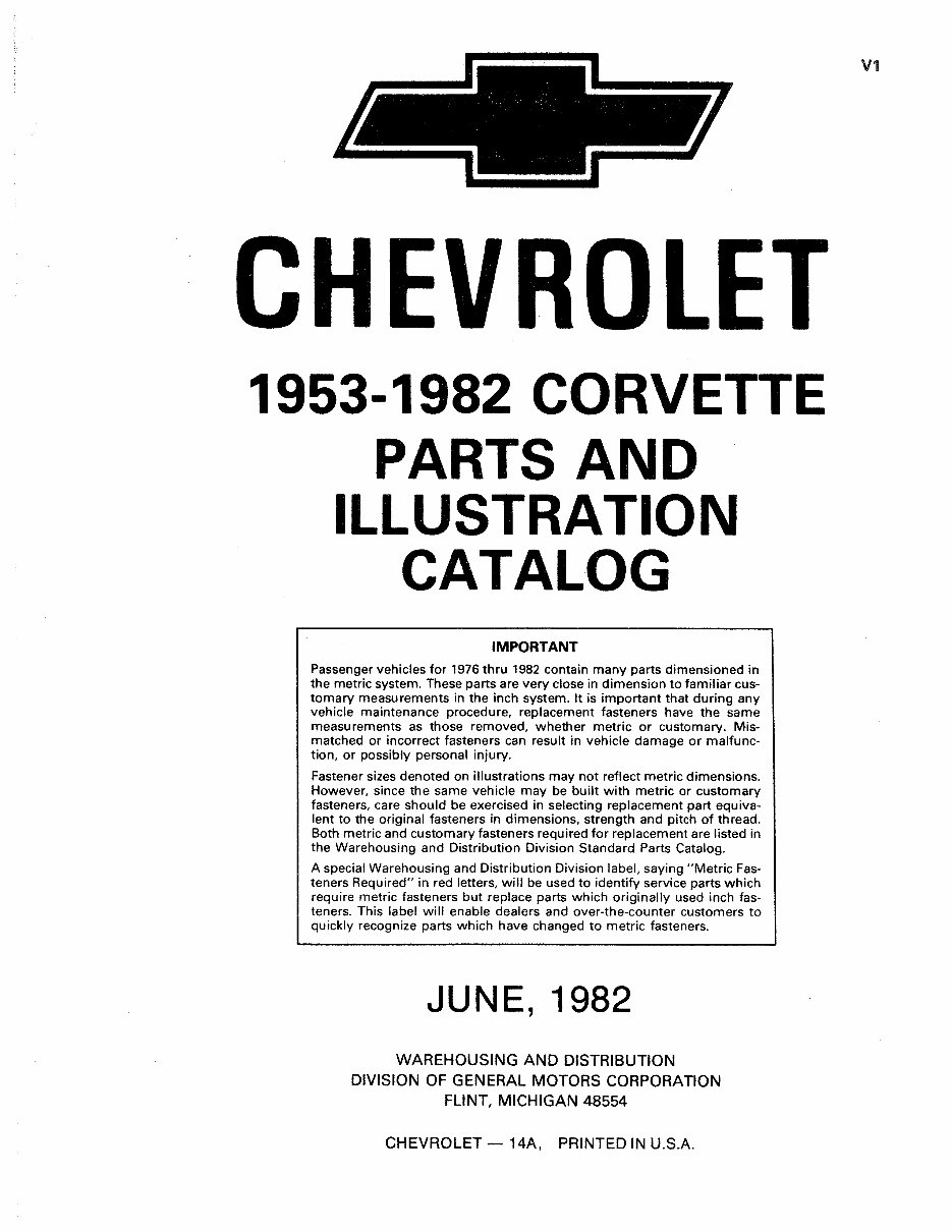 1953-1983 Corvette C1 C2 C3 Parts Catalog preview img 2