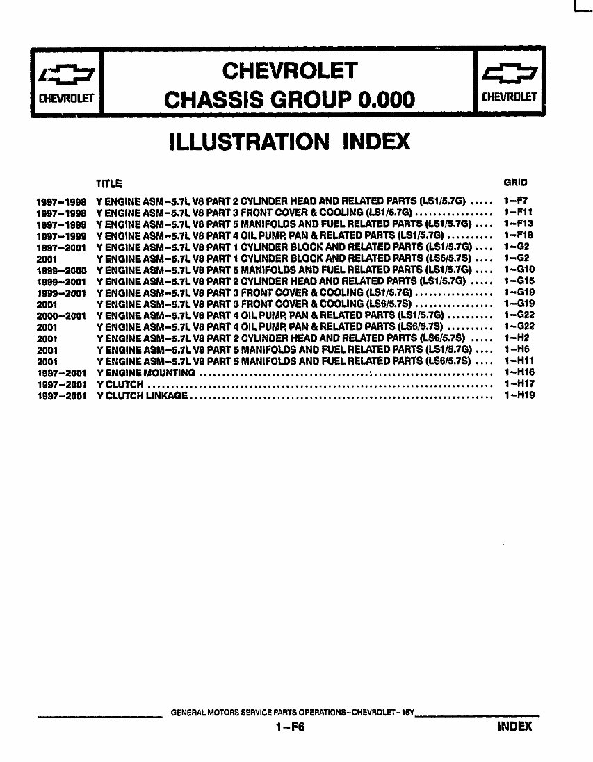 1997-2002 Corvette C5 Parts Catalog preview img 1