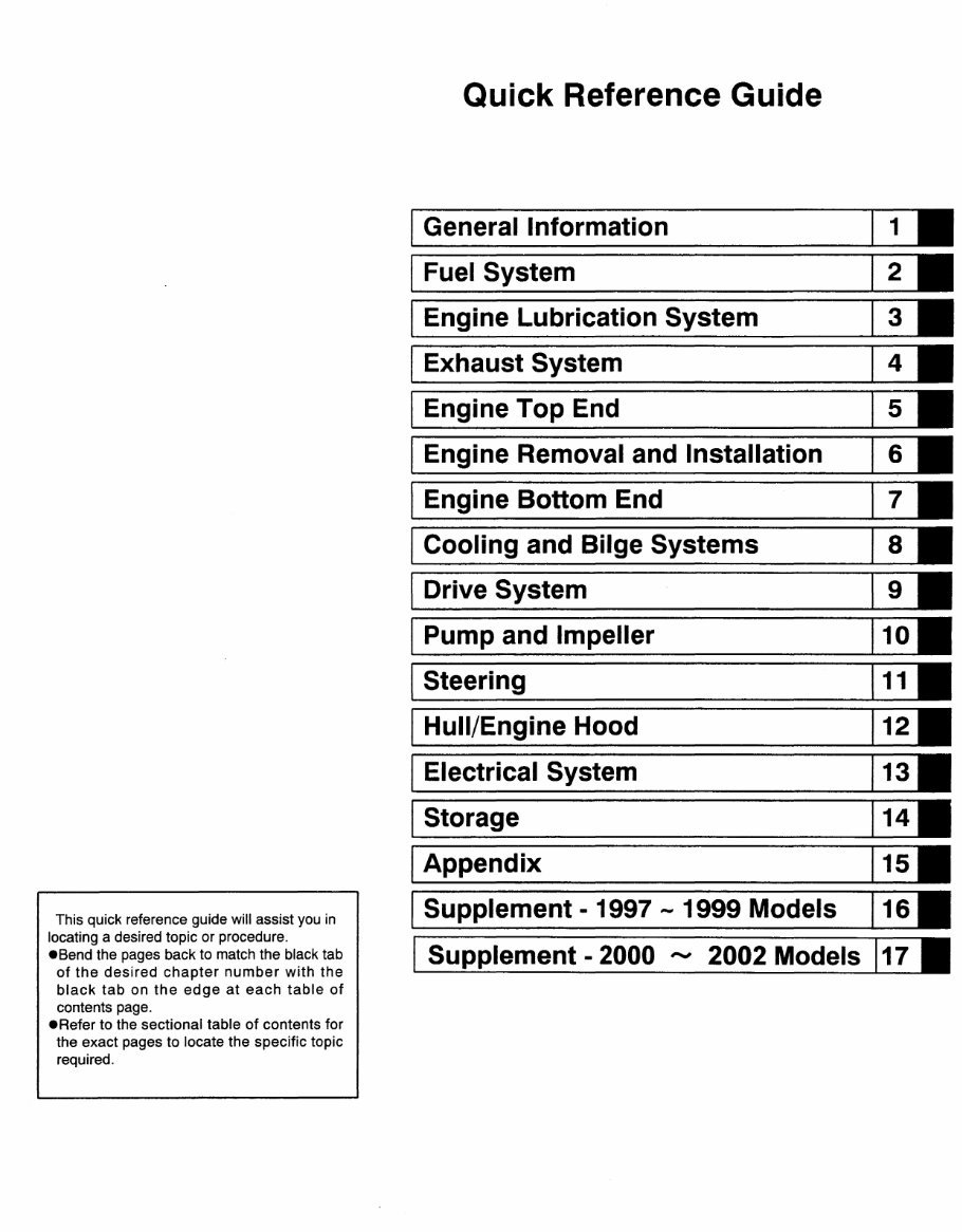 1996-2002 Kawasaki JetSki 1100Zxi JH1100 Factory Service Repair Manual preview img 2