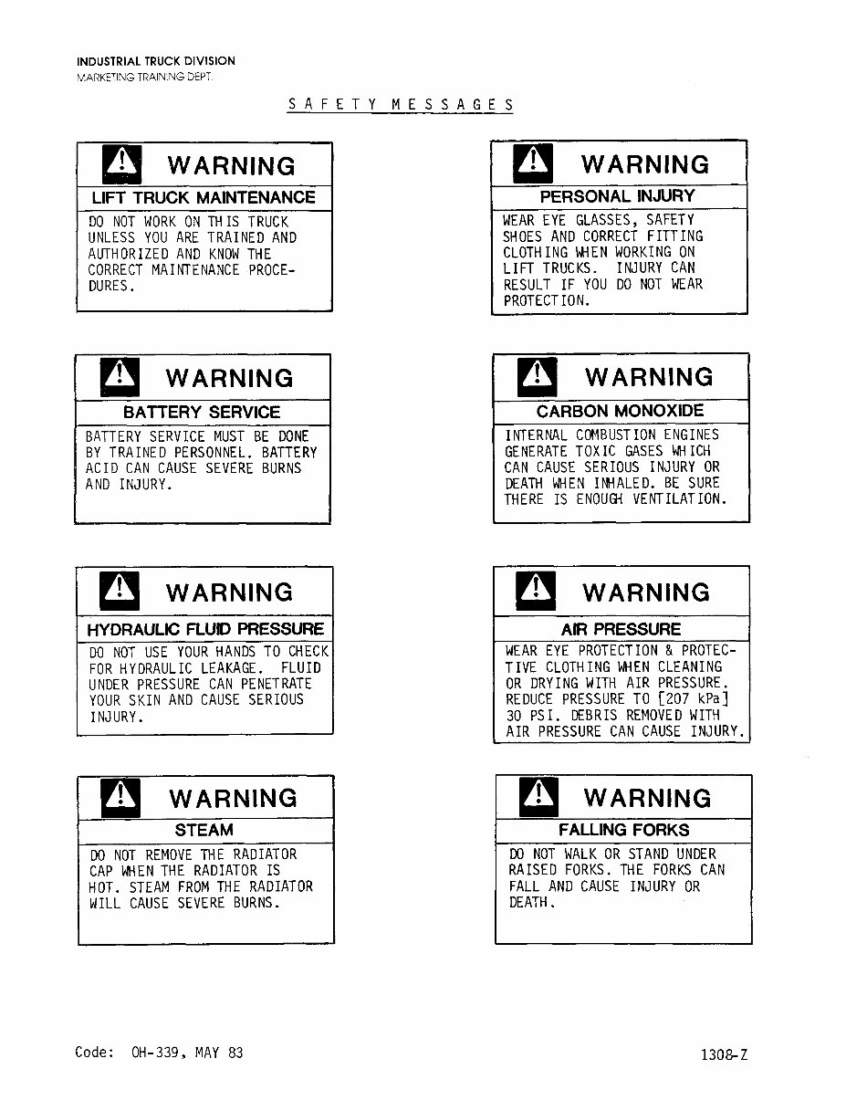Clark C500 Forklift OEM Overhaul Manual preview img 4