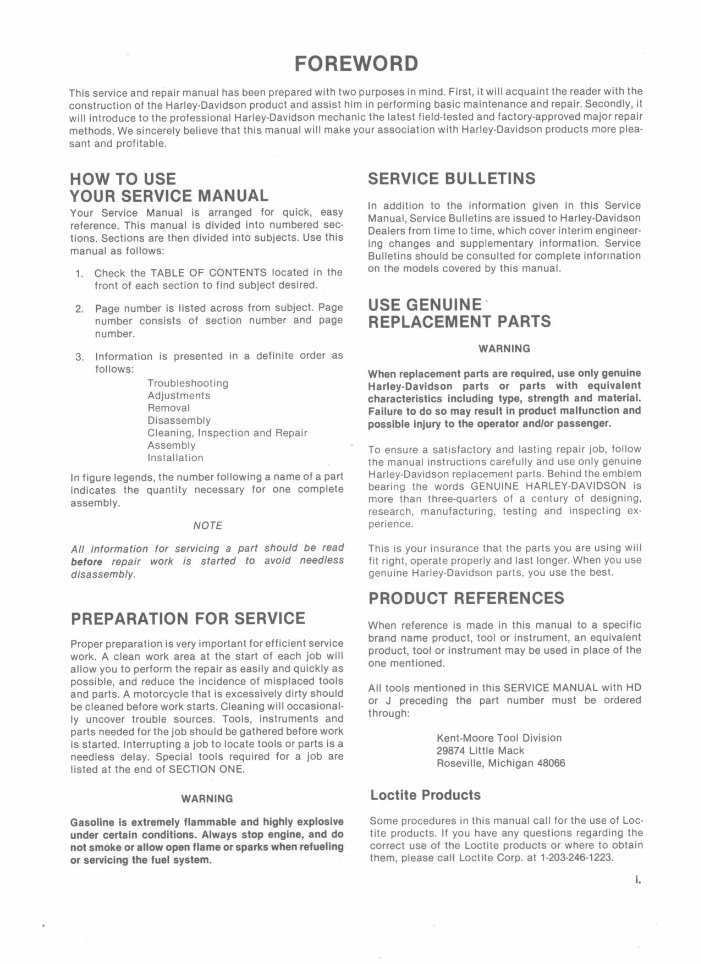 1979-1985 Harley Davidson Sportster XL XR Service Manual preview img 2