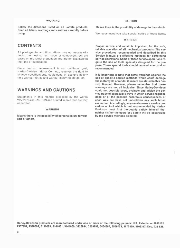 1979-1985 Harley Davidson Sportster XL XR Service Manual preview img 3