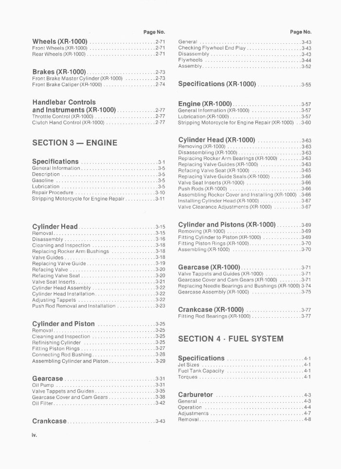 1979-1985 Harley Davidson Sportster XL XR Service Manual preview img 5