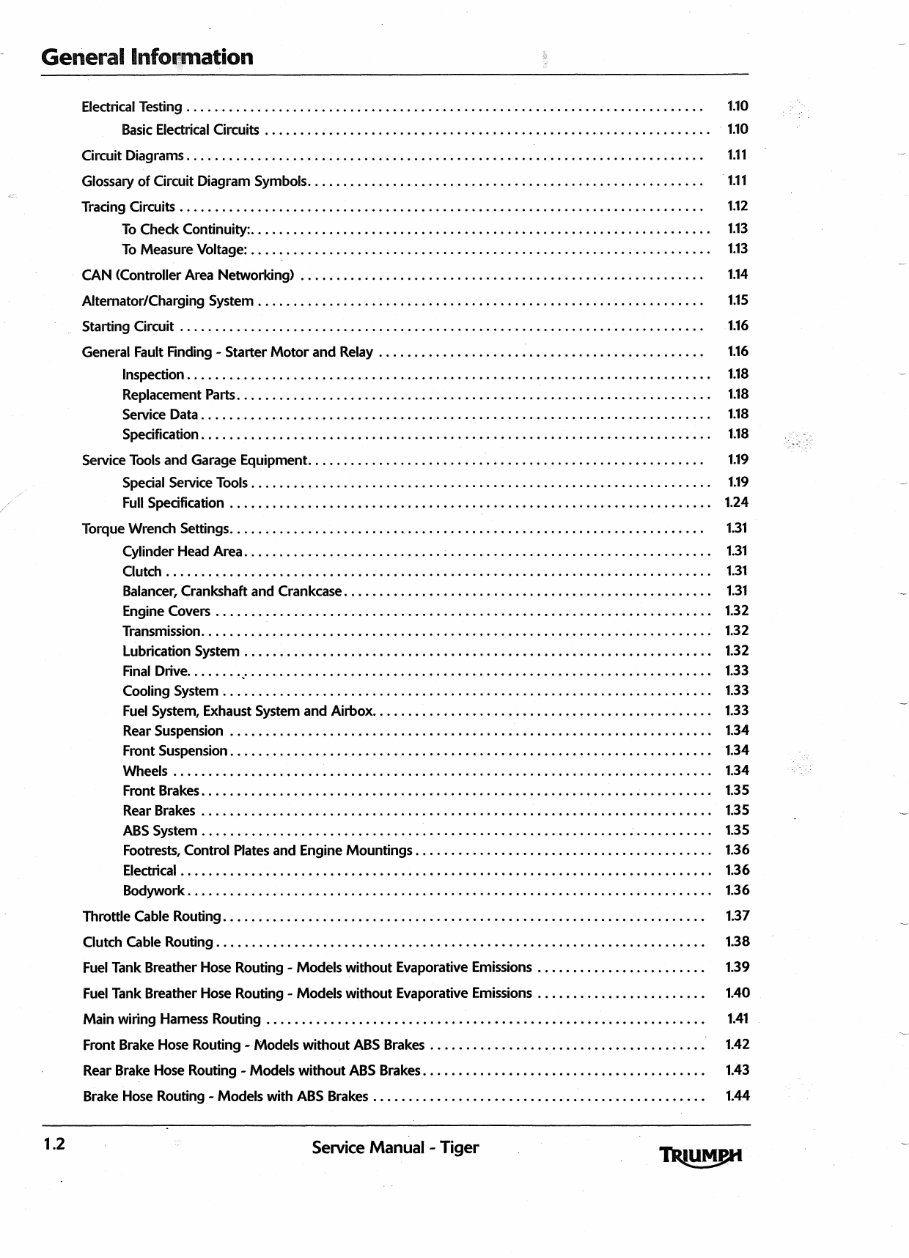 2007-2011 Triumph Tiger 1050 Service & Repair Manual preview img 9