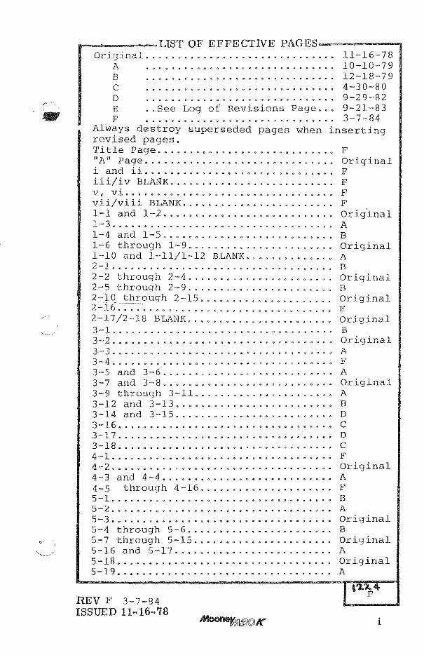 Mooney M20K (231) Pilot's Operating Handbook & Airplane Flight Manual preview img 7