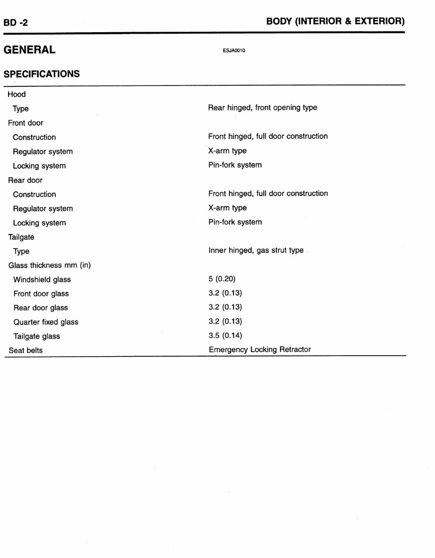 2002 Hyundai Santa Fe Service & Repair Manual preview img 2