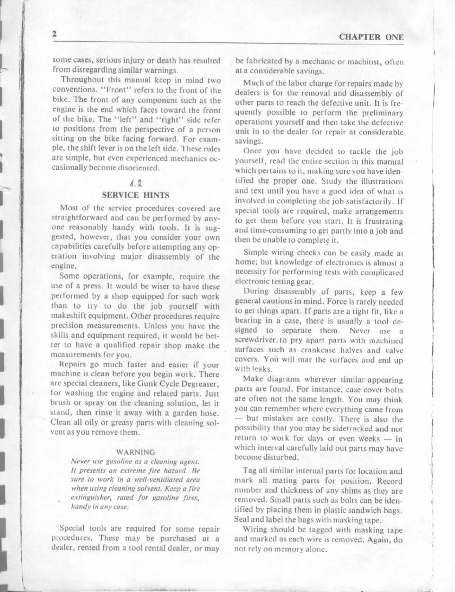 HONDA CX500 Motorcycle Service & Repair Manual (1978 1979 1980) - ! preview img 6