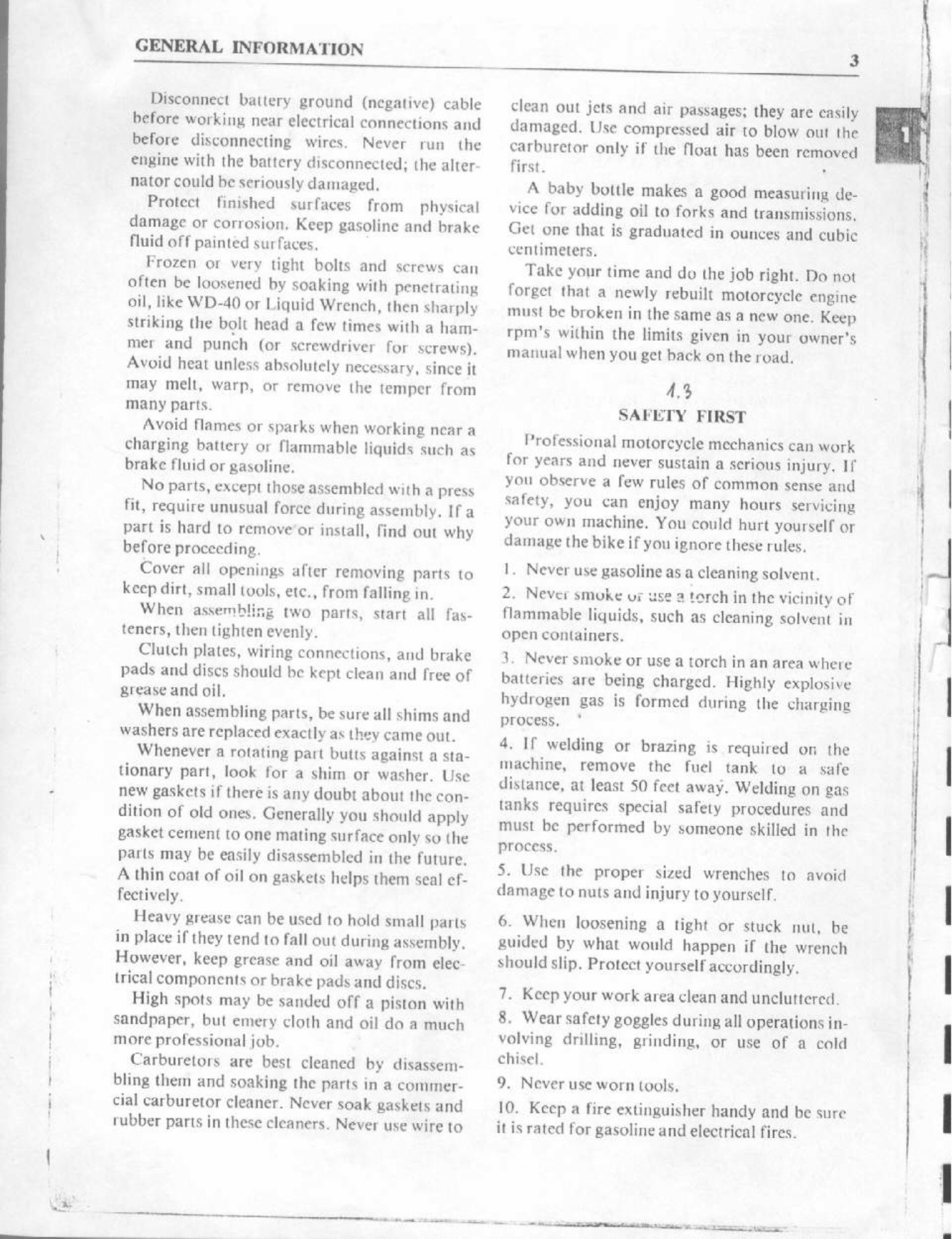HONDA CX500 Motorcycle Service & Repair Manual (1978 1979 1980) - ! preview img 7