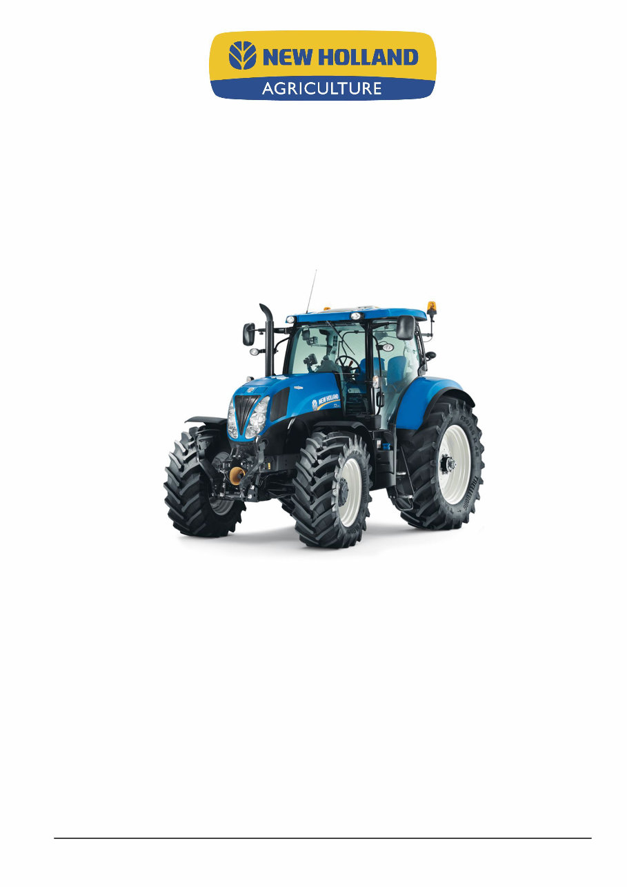New Holland T7.170 / T7.185 / T7.200 / T7.210 Tractor OEM Service & Repair Manual preview img 2