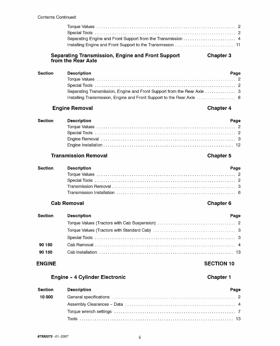 New Holland TS115A Factory Service & Work Shop Manual preview img 3