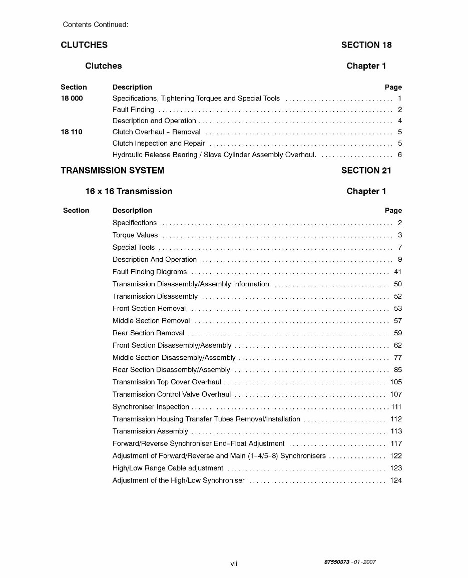 New Holland TS115A Factory Service & Work Shop Manual preview img 8