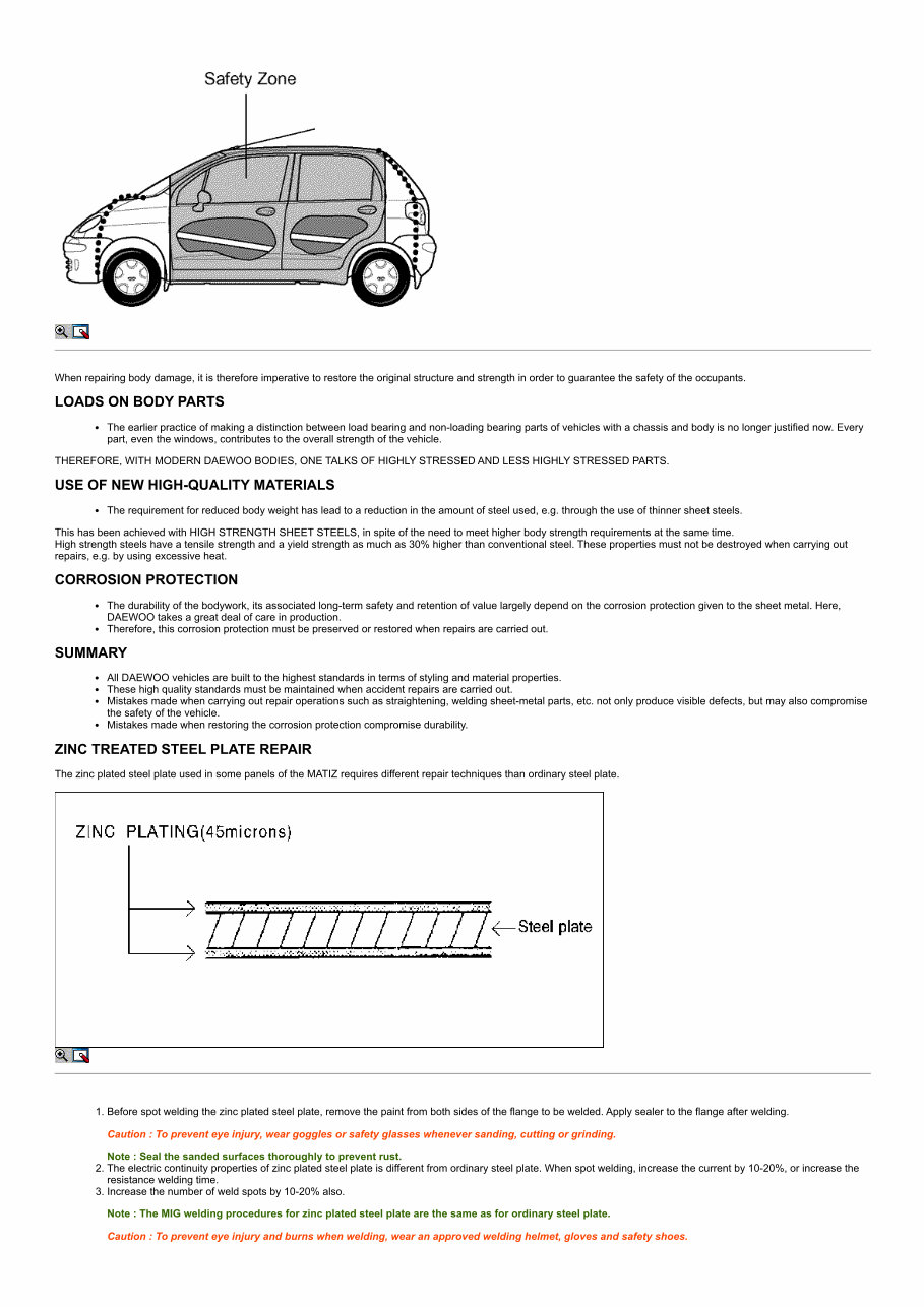 1998-2011 Daewoo Matiz M100 M150 Service & Repair Manual preview img 2