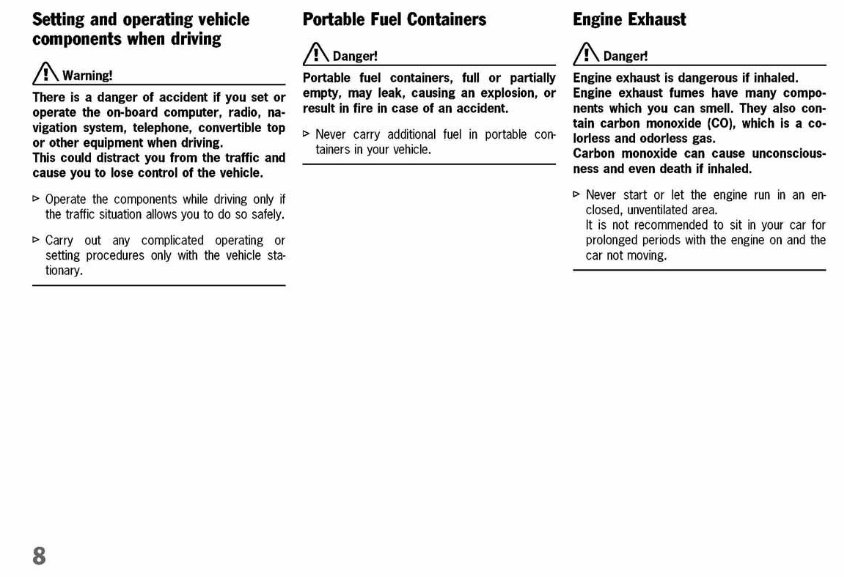 2003 Porsche 911 Carrera (996) Owners Manual preview img 8