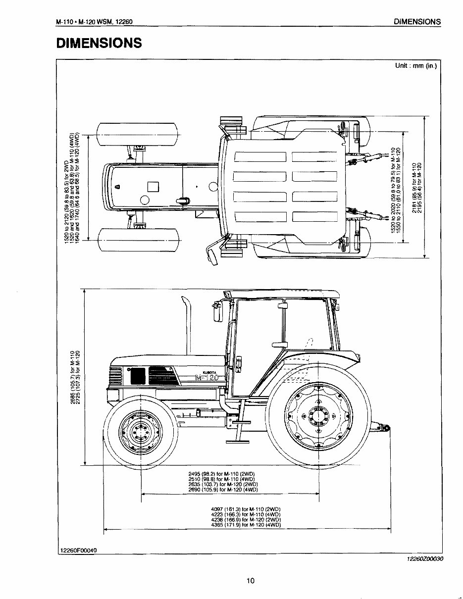 Kubota M120 Tractor Service & Repair Manual preview img 10