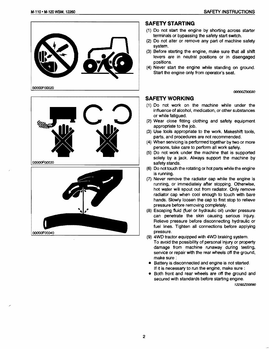 Kubota M120 Tractor Service & Repair Manual preview img 2