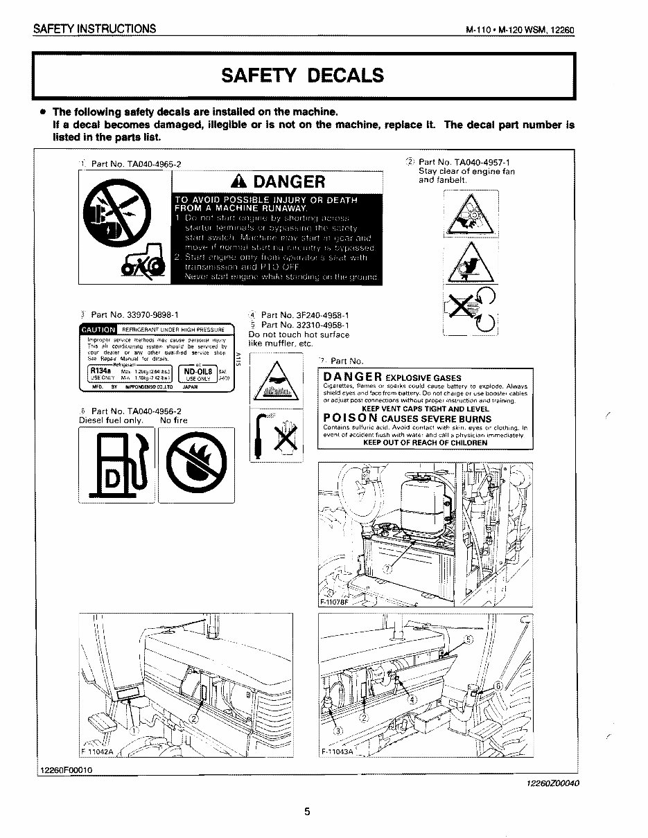 Kubota M120 Tractor Service & Repair Manual preview img 5