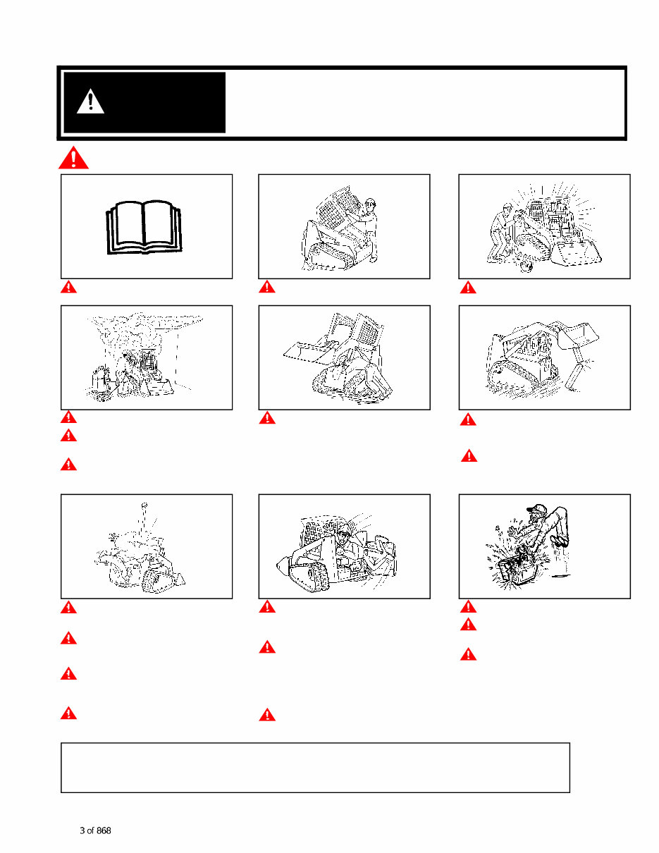 Bobcat T180 A3LL11001+ Factory Service & Work Shop Manual preview img 3