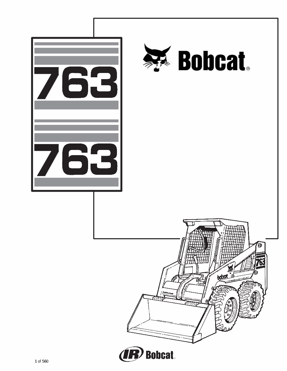 Bobcat 763 / 763 High Flow Skid Steer Loader OEM Service & Repair Manual preview img 1