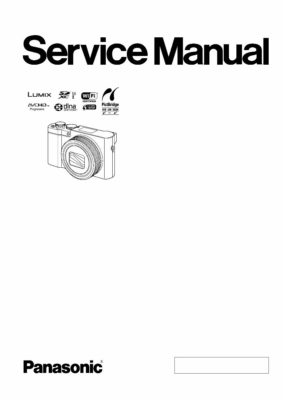 Panasonic Lumix DMC-TZ100 TZ101 TZ110 ZS100 ZS110 Service Manual preview img 1