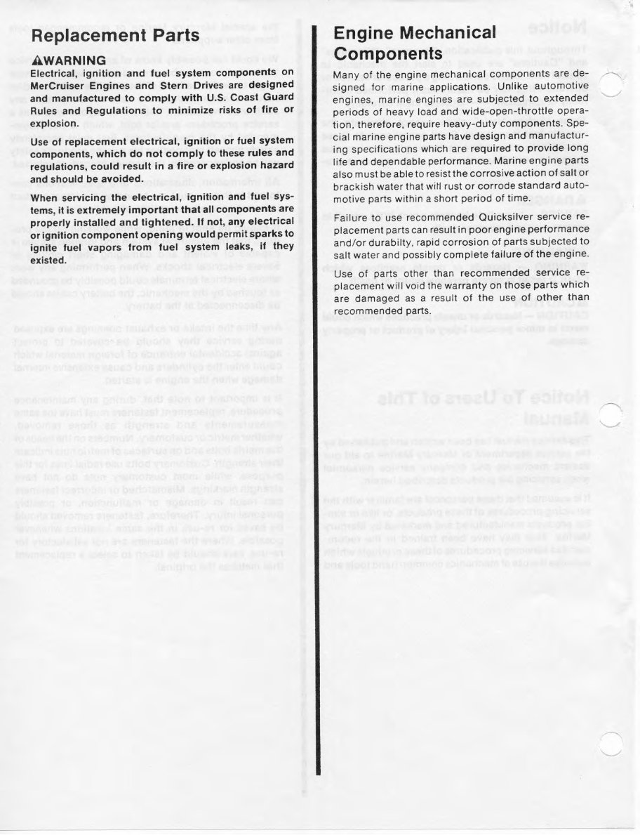 1983-1993 Mercruiser GM V6 175 185 205 3.8L 4.3L Marine Engine Service & Repair Manual preview img 6