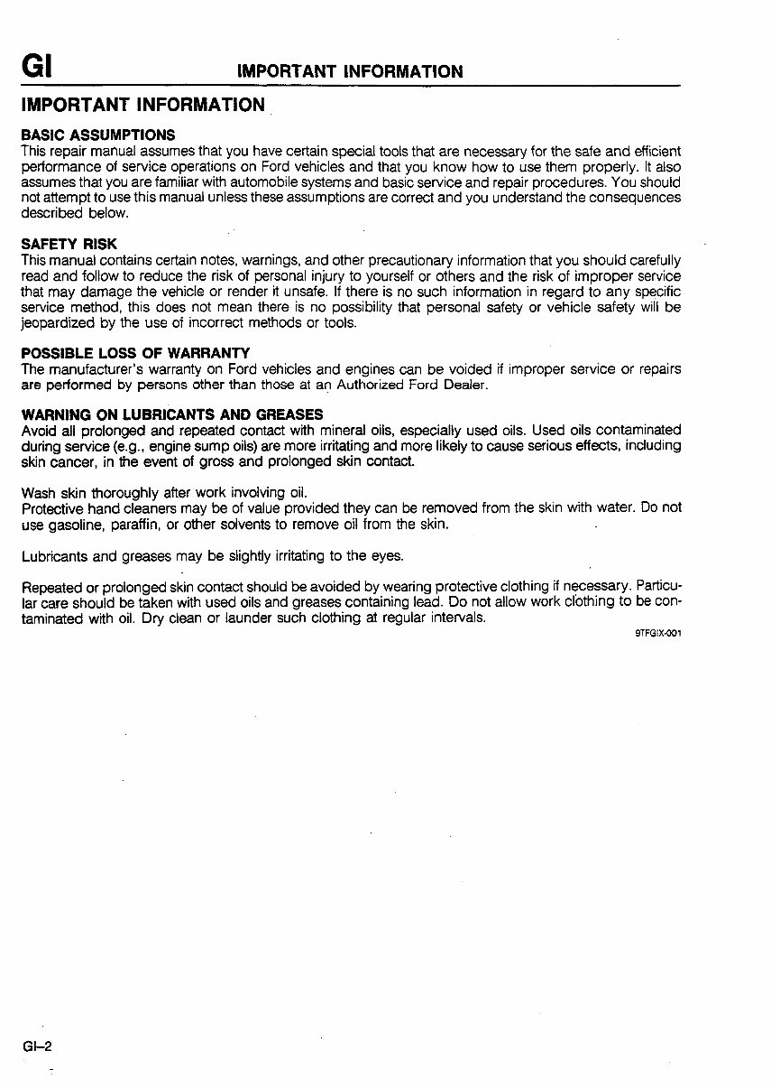 Mazda T3000 T3500 T4000 Factory Service Repair Manual preview img 3