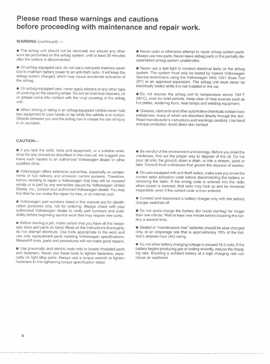 1985-1993 Volkswagen Golf Mk1 Cabriolet Service & Repair Manual by preview img 7