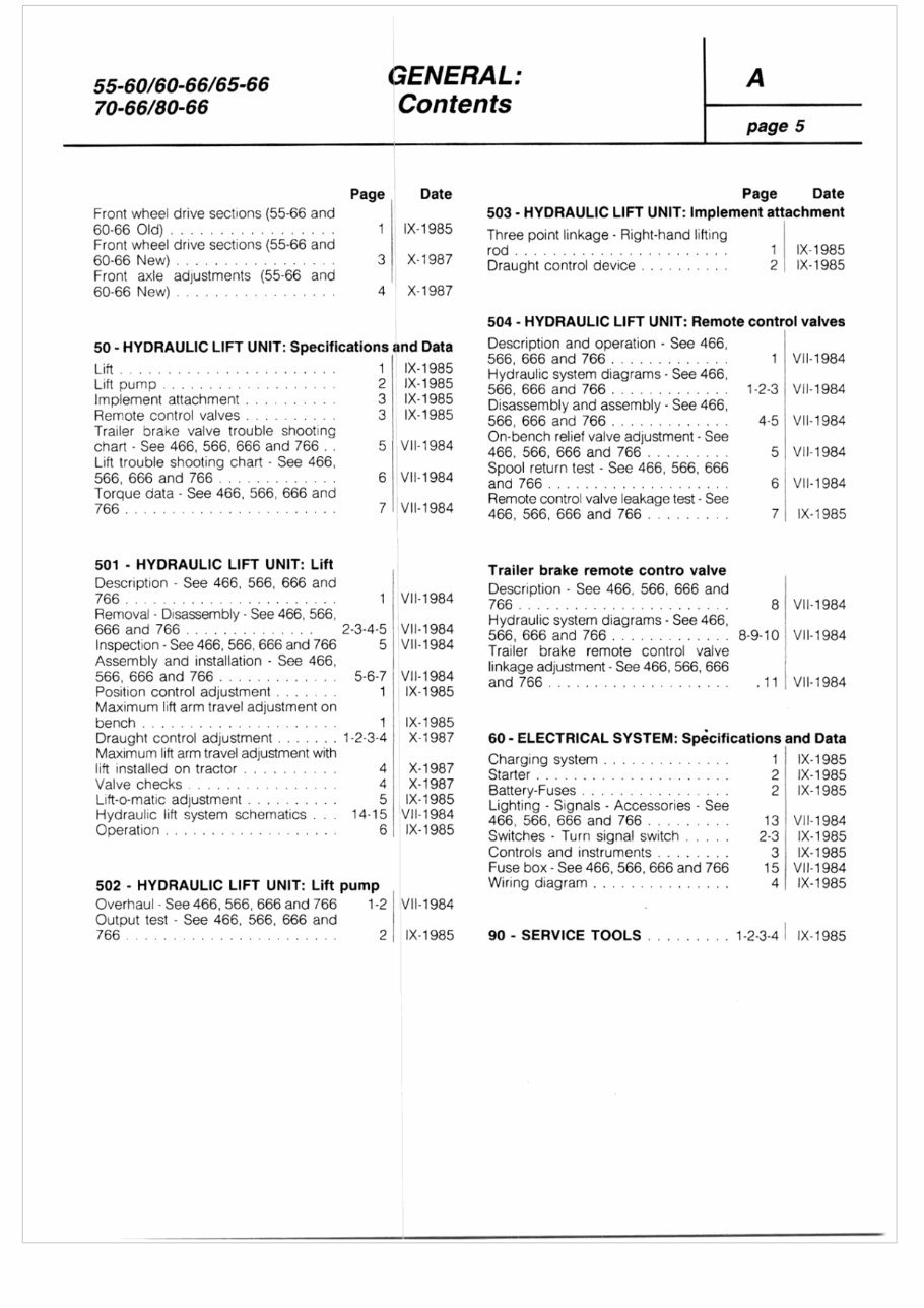 Fiat Tractor 466 / 566 / 666 / 766 / 45-66 / 55-66 / 60-66 / 65-66 / 70-66 / 80-66 DT Service & Repair Manual preview img 6