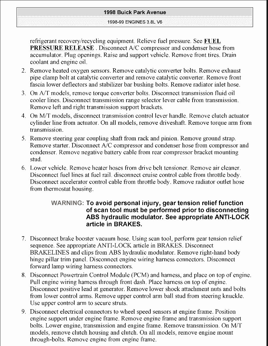 1996-1999 Buick LeSabre Service & Repair Manual preview img 5