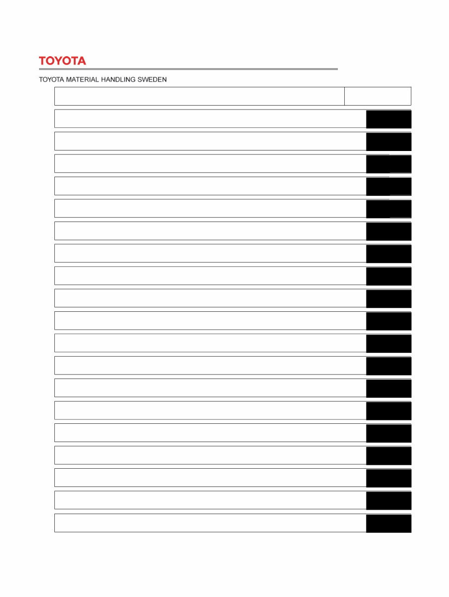 Toyota 7FBEF15 7FBEF16 7FBEF18 7FBEF20 Electric Forklift Truck Service Repair Workshop Manual preview img 1