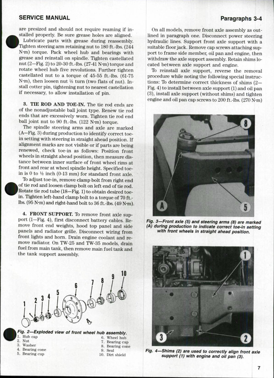 Ford TW-5, TW-15, TW-25, TW-35 Tractor Service Repair Manual preview img 6