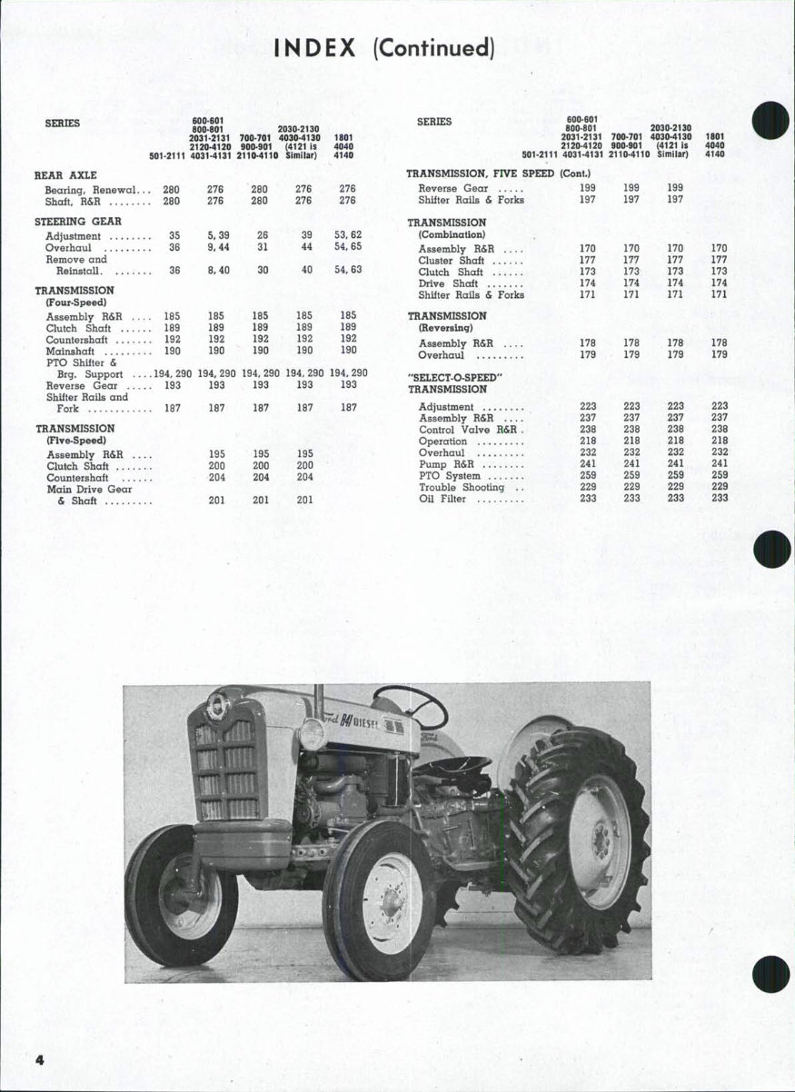 FORD Tractor 900 901 1801 Repair Manual preview img 3