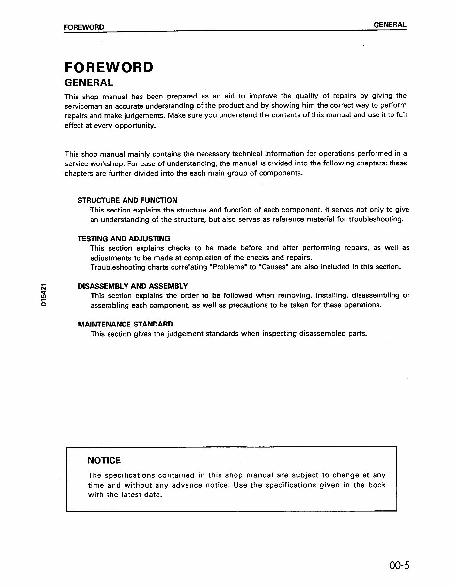Komatsu Models D85A-21 D85E-21 D85P-21 Dozer Repair Manual preview img 9