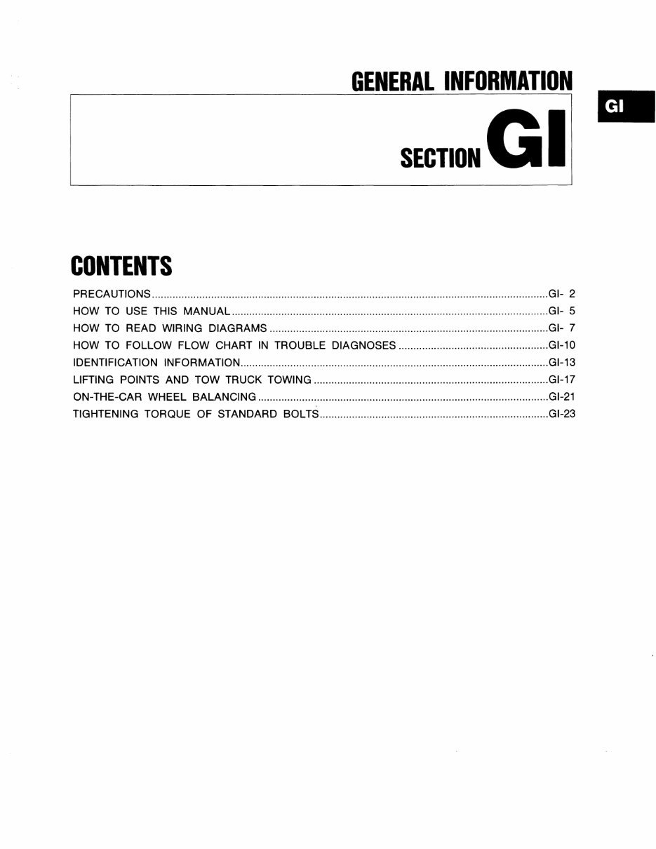 1992 Nissan Axxess Service & Repair Manual Software preview img 3